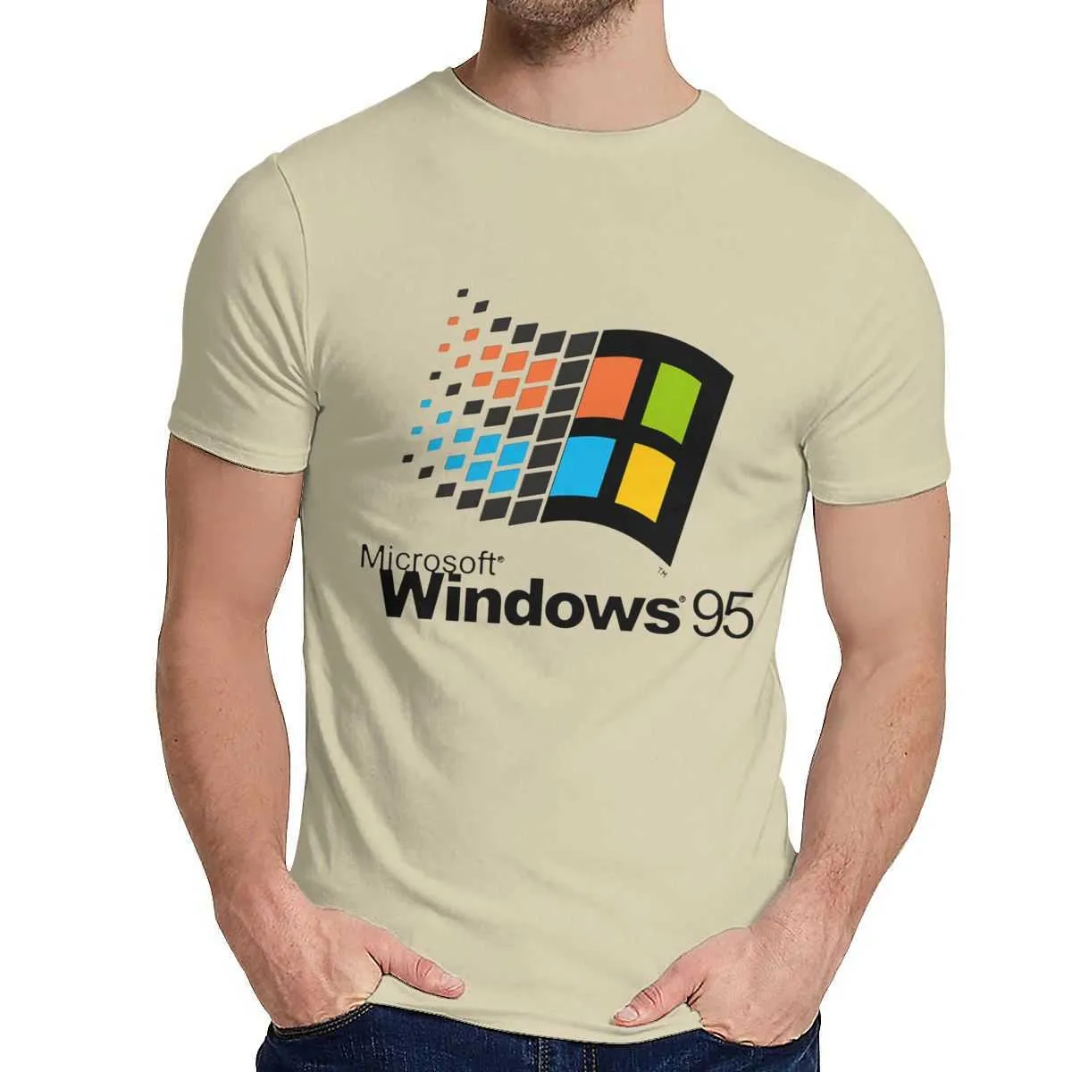 Mens Vintage Windows 95 Vaporwave Goodfellow T Shirts Summer Cool