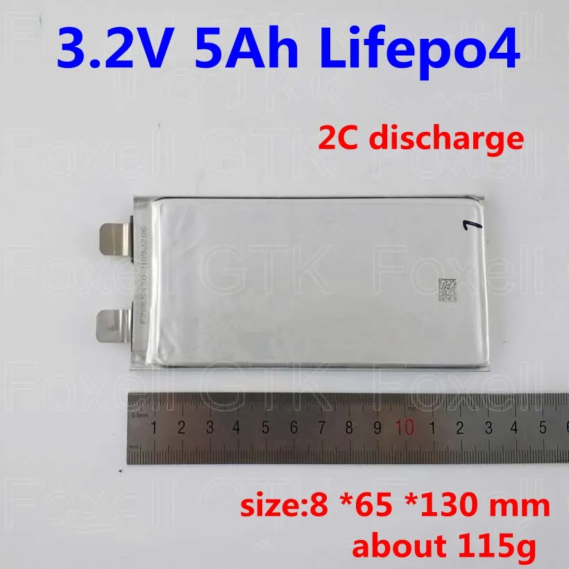 3.2V 5AH Prismatic Cell 5000mAh 15A Lifepo4 Battery Pack DIY For Ebike