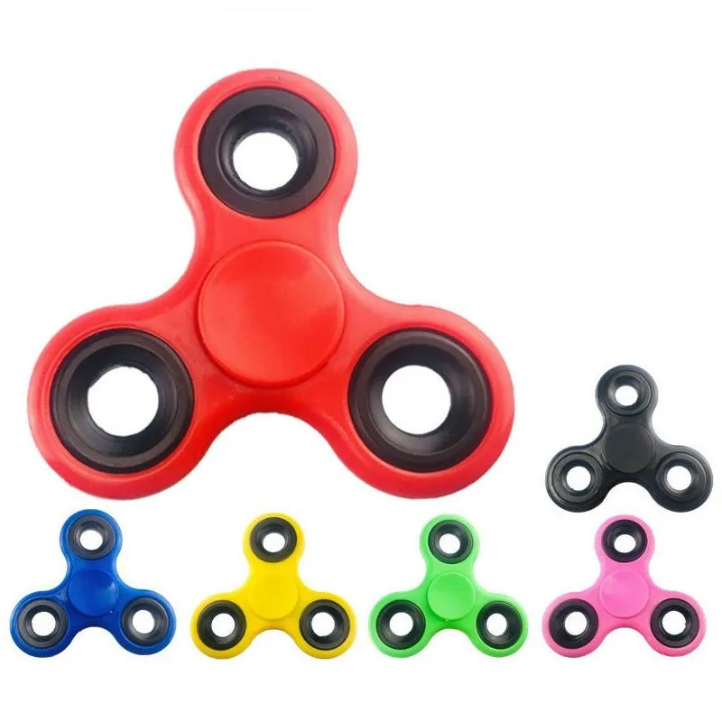 Main Fidget Spinner Jouet Doigt Spinning Top Décompression Jouets Soulage Le Stress Fingertip Spinners Haute qualité en gros