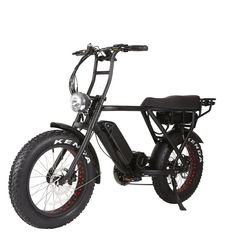 Electric Bicycle Super 1000W Bafang V-B08M48V Mid Drive Fat Bike USA Tire