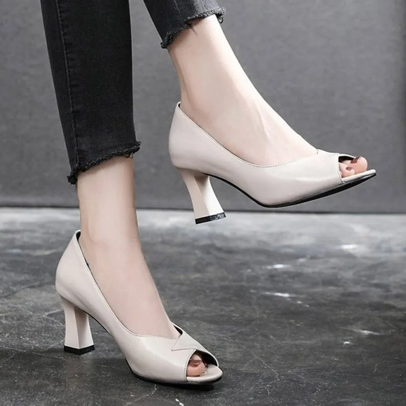 SIMANLAN Block Heels Sandals for Women Hollow Out Dress Pumps Shoes Black  Size 9 - Walmart.com