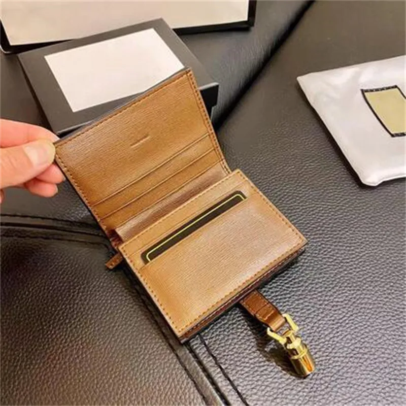 Classic Women Wallets Purses Brief Paragraph Contracted Card Purse Handbag High Quality Bags with Box