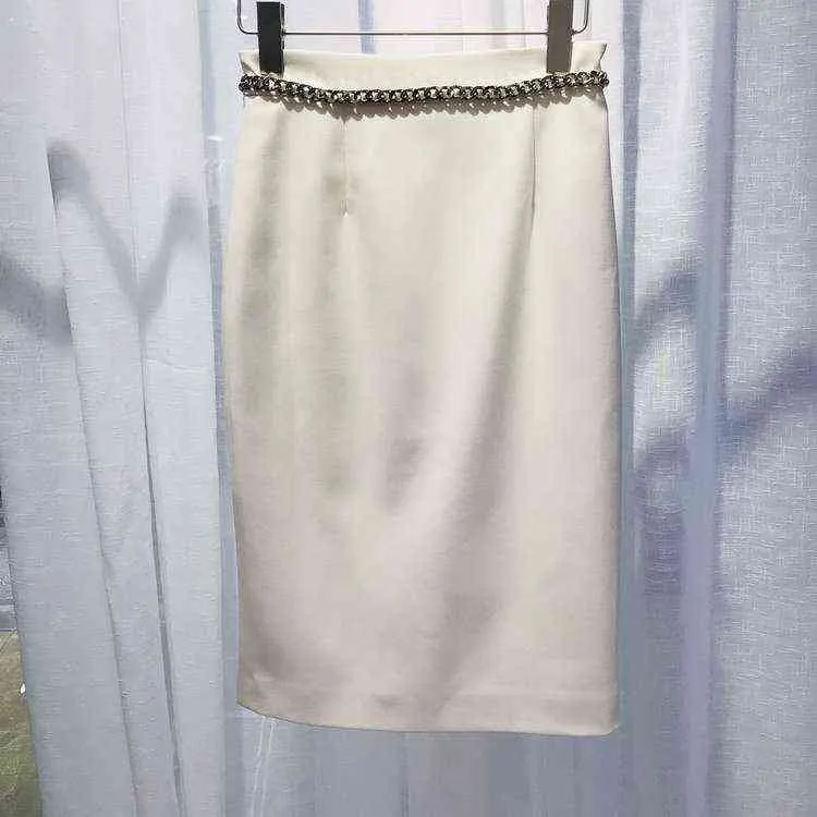 Waist chain decorative Hip Wrap Skirt simple casual one-step skirt slim skirt autumn style