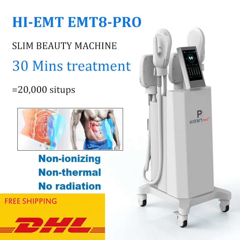 Nueva máquina Emslim Hi-Emt Ems, estimulación muscular electromagnética, equipo de belleza para dar forma a la quema de grasa Hiemt
