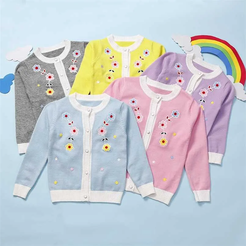 Vidmid Winter Baby Girl Sweater Cotton Tops Baby Children's Clothing Knitted Cardigan Sweater Jacket Kids Spring Wear Coats P322 211023