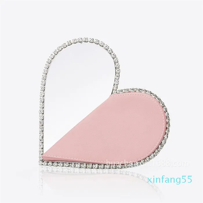 Evening Bags 2022 Bag For Women Fashion Diamond Heart Shape Designer Handbags Carteras Mujer De Hombro Y Bolsos Cc466