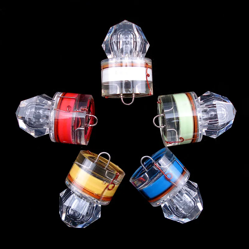 Deep-sea diamond light lure night fishing LED fish lure poly fish underwater luminous waterproof fish trap gear 304 R2