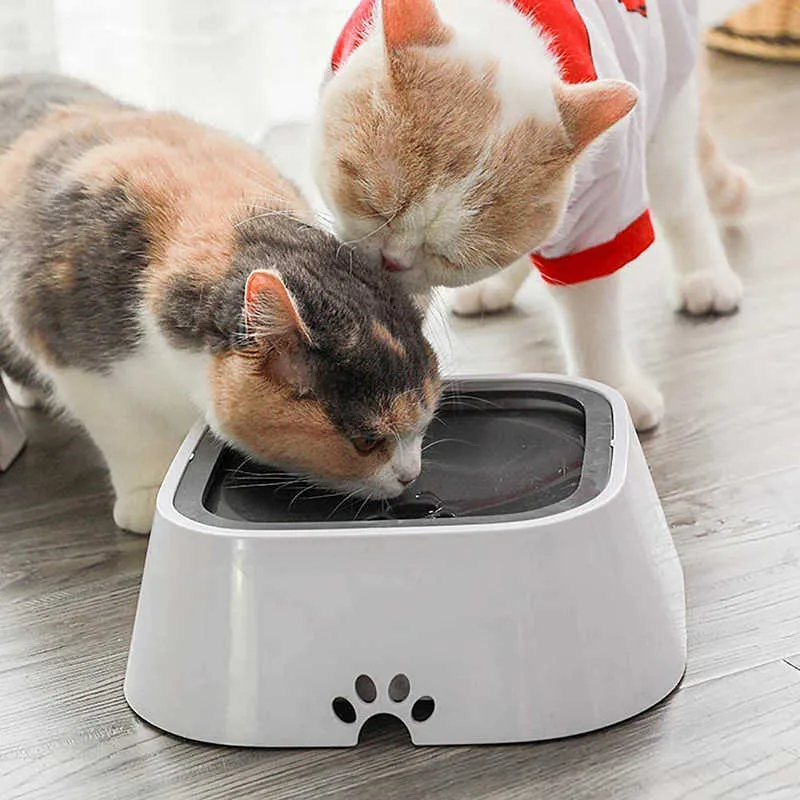 1.5L Dog Water Bowl Machine Carried Floating Cat Slow Feeder Dispenser