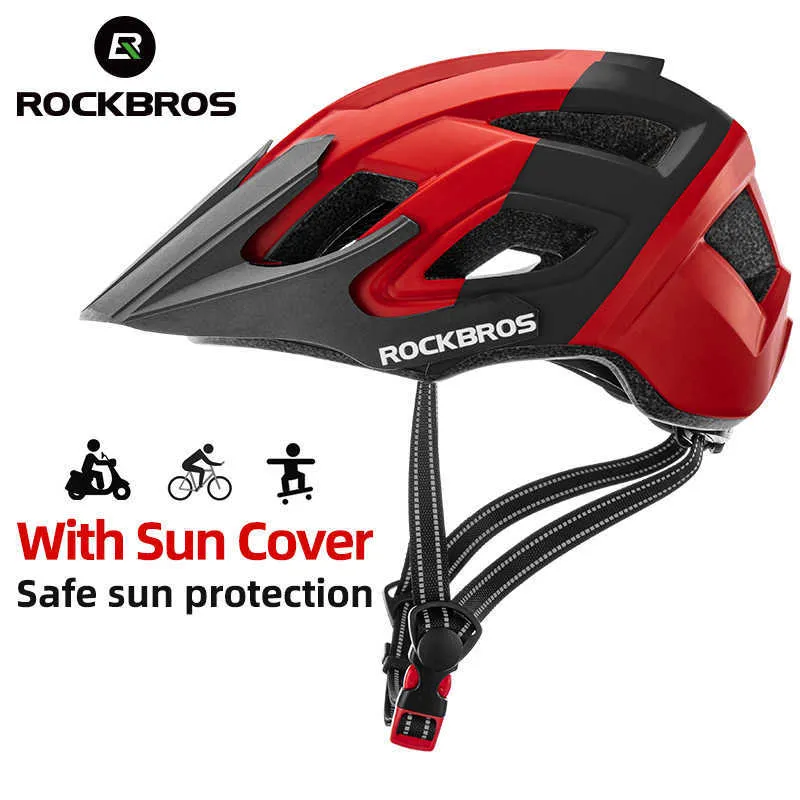 サイクリングヘルメットRockbros Ectric Bicyc Helmets Men Men Sholkab Shockproof Mtb Safety Helmets Cycling Aero Helmet Road Bike Accessories HKD230626