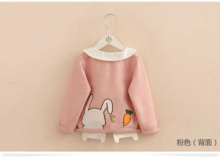  Spring Autumn 2-10 Years Old Children Long Sleeve Cute Patchwork Cartoon Embroidery Baby Kids School Sweatshirts For Girls (7)