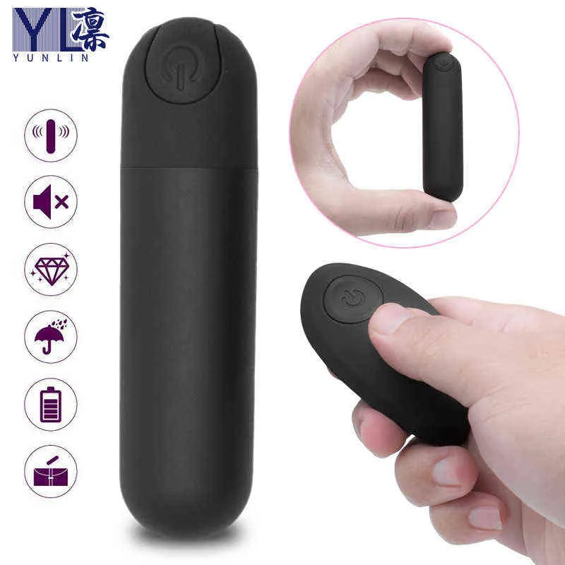 NXY Vibrators ägg hoppar USB Fjärrkontroll Laddning Mini Bullet Kvinnlig Onani Vibrator Vuxen Sex Produkter 0113