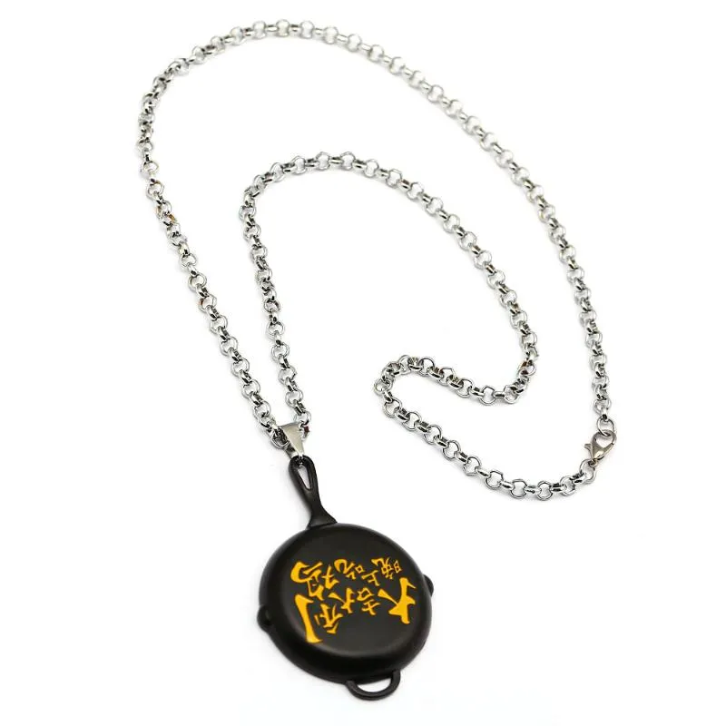 Pendentif Colliers 2021 Jeu Bijoux Déclaration Collier Fry Pan Caractère Chinois Pendentifs Hommes Jedi Survie Collier