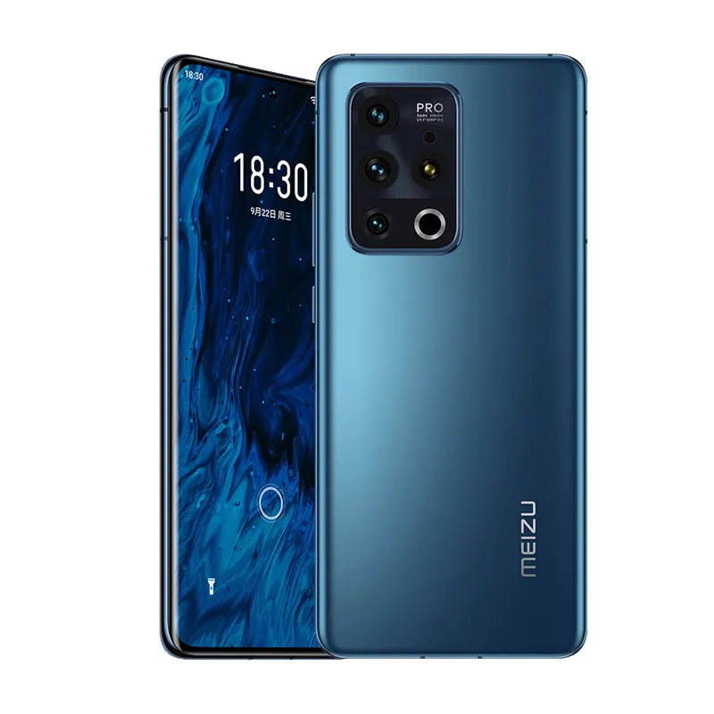 Original Meizu 18S Pro 5G Telefone Celular 12GB Ram 256GB ROM Snapdragon 888+ octa núcleo 50mp ai ota ip68 android 6.7 "2K curvado tela cheia de tela fingerprint face smartphone