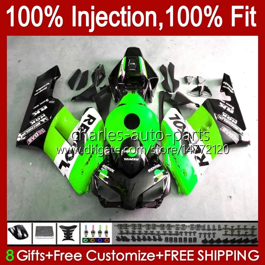 OEM Fairings For HONDA CBR 1000 CBR1000 RR CC 04-05 Body 52No.159 CBR 1000RR 1000CC CBR1000RR Repsol green 04 05 Bodywork CBR-1000 2004 2005 Injection Mold Fairing Kit