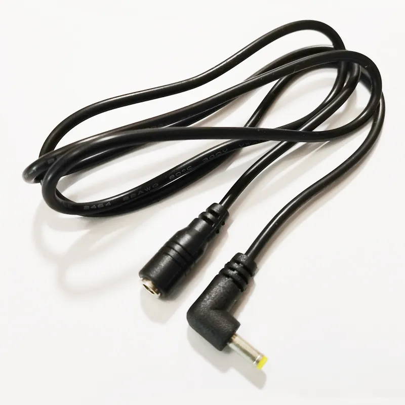 Universal DC Tip Cord 4.0x1.7mm YUXAOJZ Black Right Angle DC 4017 To ...