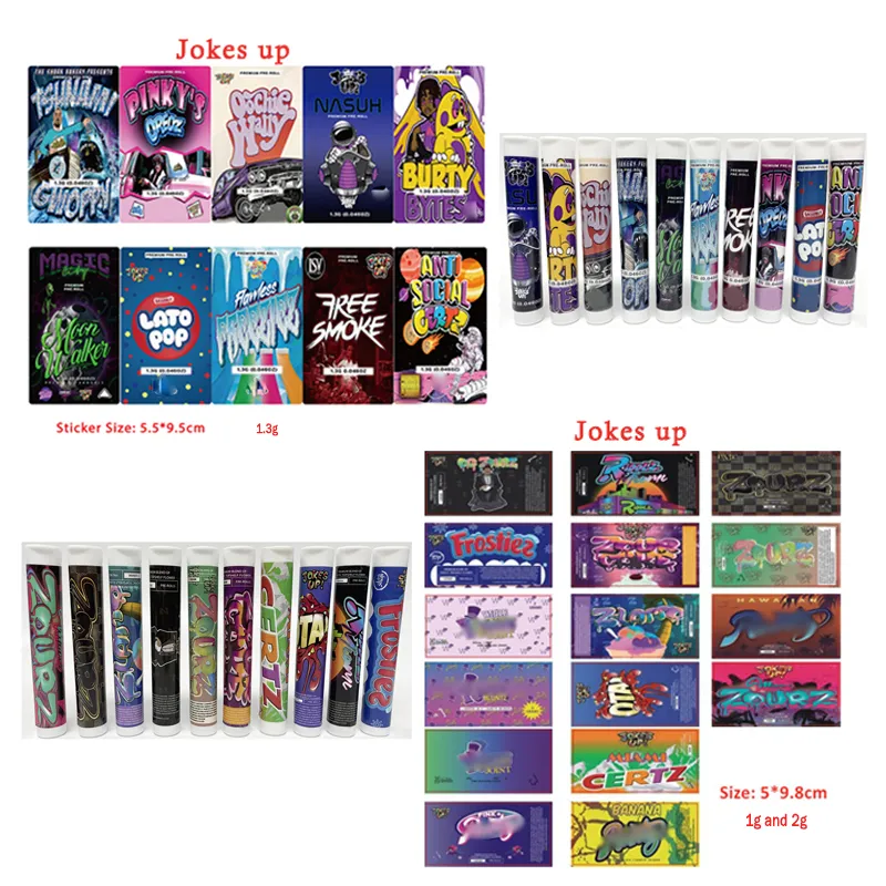 Pre Roll Papper Bulk Preroll Tube Label Paper Strain Labels Blunt Joint