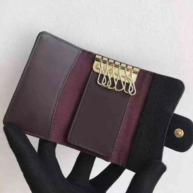 Cross Body Wallets Luxury High Quality Design Genuine Leather Women Key Holder Organizer Pouch Wallet Housekeeper Case Mini Card Bag