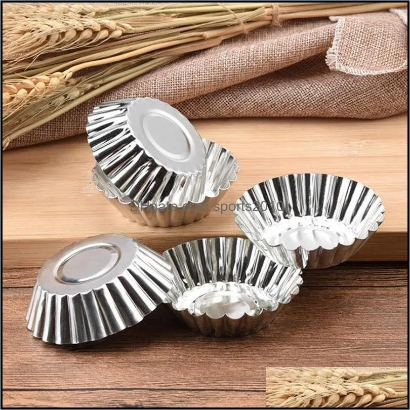 7cm Muffin Cupcake metal Cups Round For Muffin Cupcake DIY Baking Fondant Muffin Cake Cups Molds F20173427