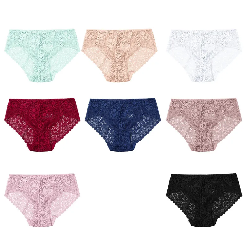 Sexy Lace Stripe High Waisted Underwear For Women Perfect