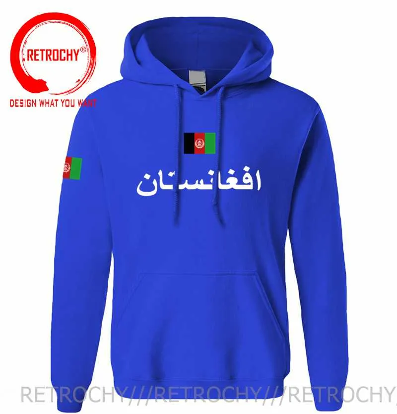 Męskie bluzy bluzy Afganistan Afgańskie mężczyźni bluza potok Hip Hop Streetwear Nation Nation Footboring AFG Islam Pashto