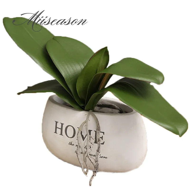 Phalaenopsis blad konstgjorda växt blad dekorativa blommor extra material blomma dekoration orkidé lämnar riktig touch