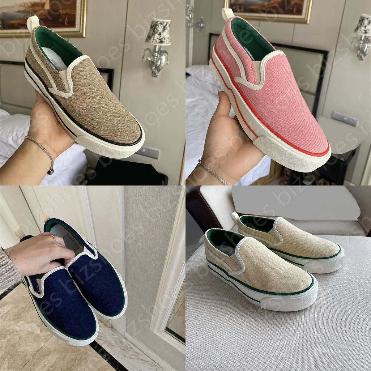 Tennis 1977 Sneakers Slip-on Luxe schoen Wit Roze Apple Klassieke Vintage Runner Trainers Skate ACE Designer Womens Casual Schoenen