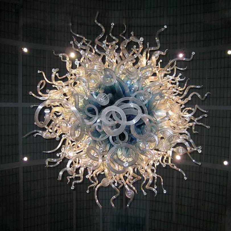 Lampadario di design in vetro borosilicato di Murano soffiato a bocca al 100% CE UL Dale Chihuly Art Lampadario in vetro stile popolare