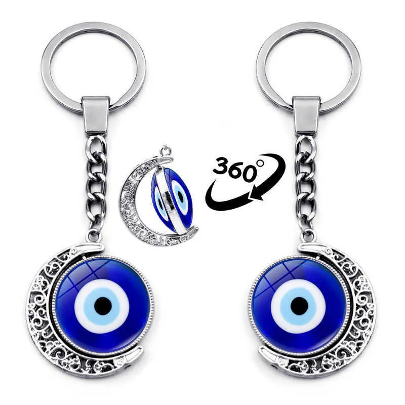 Eye Keychains Turkish Evil Eye Keychain - Blue Glass Nazar Boncuk Charm For Luck & Protection Greece Souvenirs - Foto 2