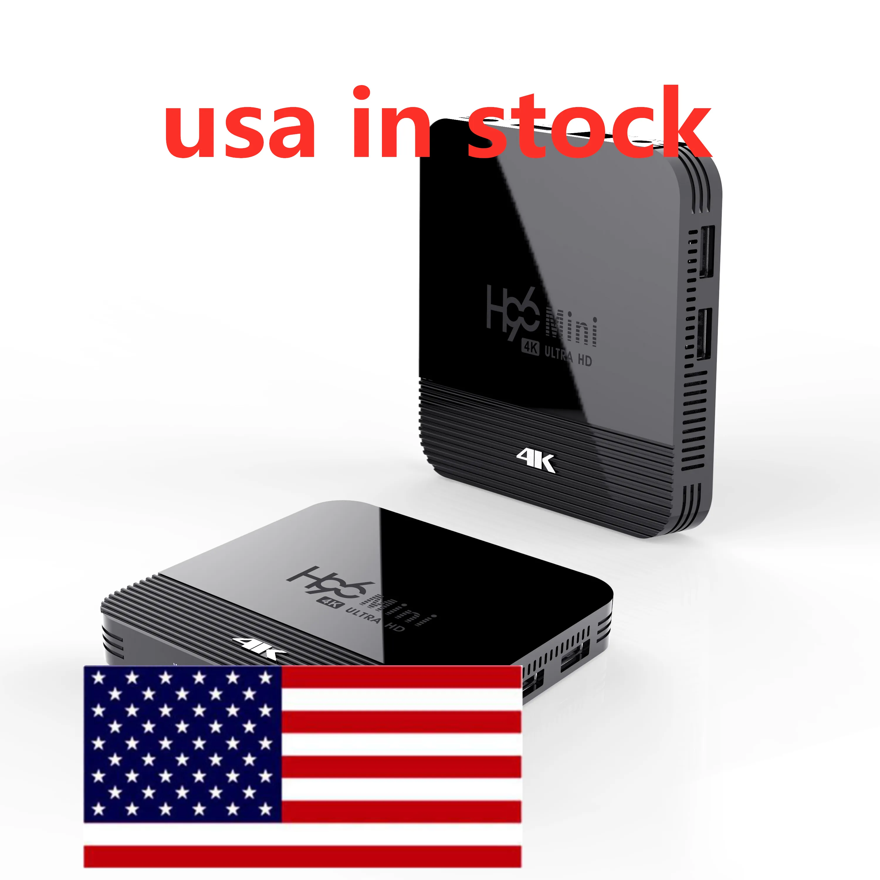 Ship från USA Android 9.0 TV Box Rockchip RK3228A H96 MINI H8 4K 2.4G 5GHz Dual WiFi BT4.0