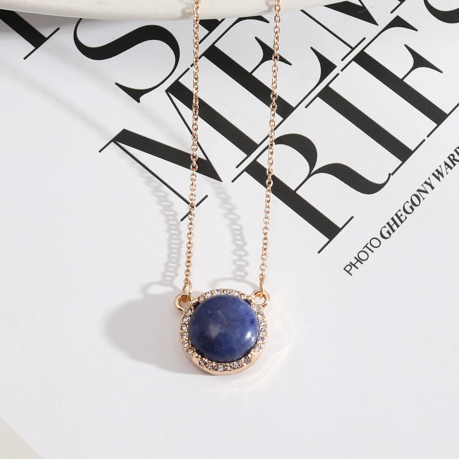 New Fashion Bohemian Jewelry Natural Stone Chips Lapis Rose Quartz