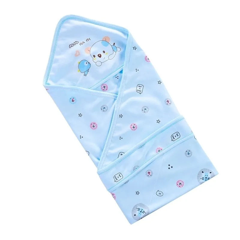 Spring Bawełna Kołdra śpiąca Kołdra dla noworodków Opakowanie pościeli dla niemowląt Sleepsack Cartoon Bebe Ket Summer Swaddle 210309