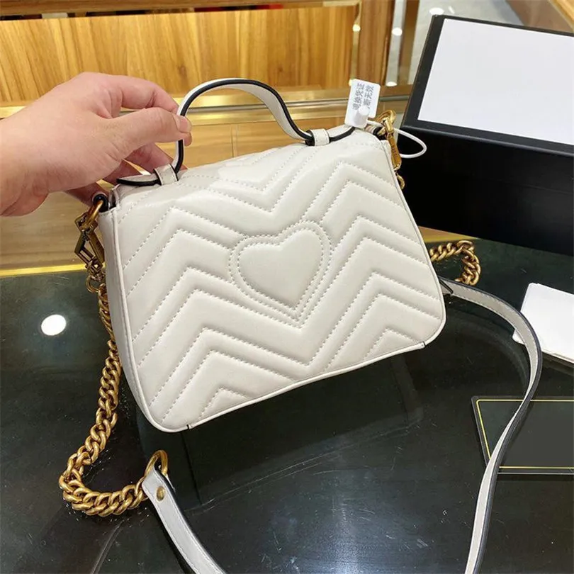 High Quality Fashion Women Shoulder Bag Pu Leather Gold and Sliver Chain Bags Crossbody Messenger Female Handbag Wallet