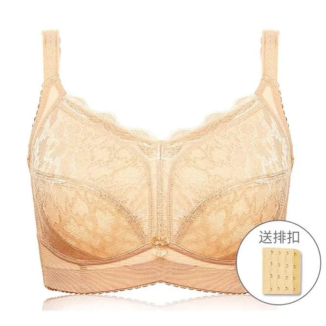 Floral Lace Full Coverage Large Size Bras For Women Non Foam, Plus Size 32  48, Wire Free From Mingyann, $24.89