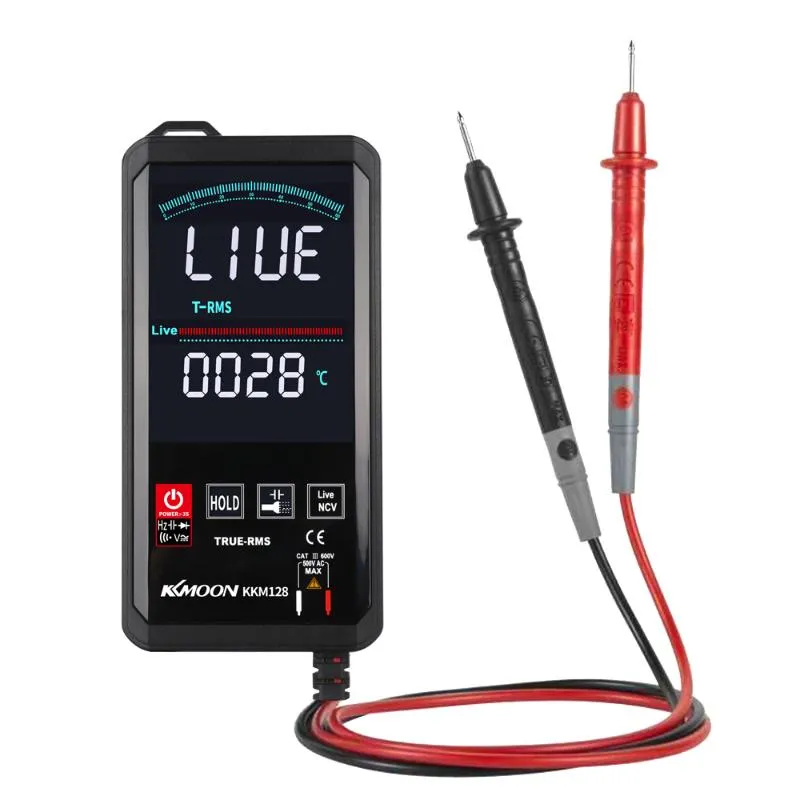 Multimetrar KKMOON 4.7INCH Professionell Ultra-tunn digital multimeter 6000 räknas spänningsfrekvenskapacitansmotståndsmätare