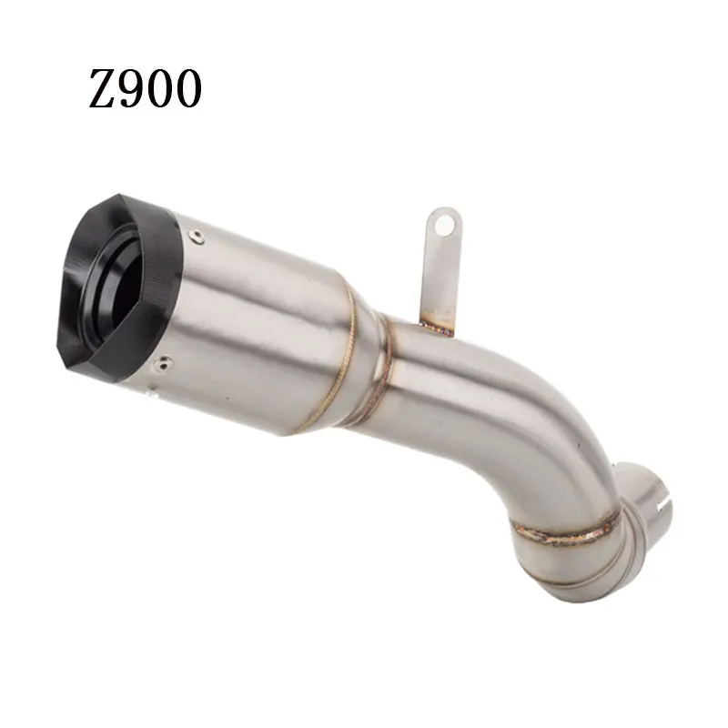 Tubo de conexión de tubo medio de escape completo para motocicleta, tubo de conexión redondo de 51mm, silenciador deslizante para Kawasaki Z900 Ninja900 con escape