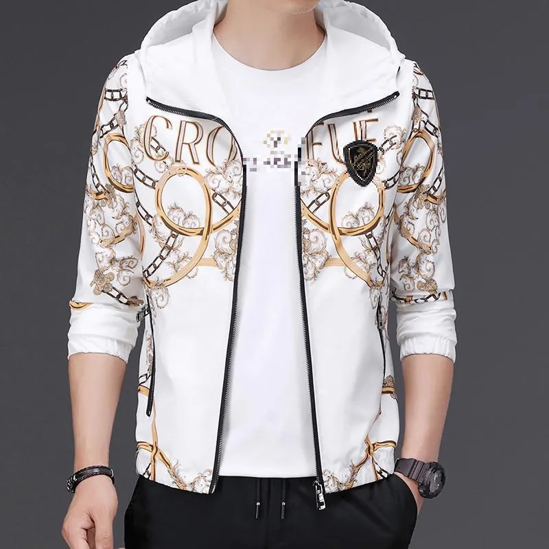 Men's Jackets Luxury Oversized For Mens Style Designer Unusual Clothes Products Autumn Fashionable Coats With Hood Baroque