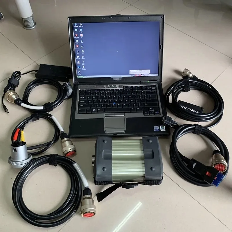 mb star c3 diagnostic tool with computer used laptop D630 4G and 320GB HDD High Quality software V12.2014 installed Ready to use