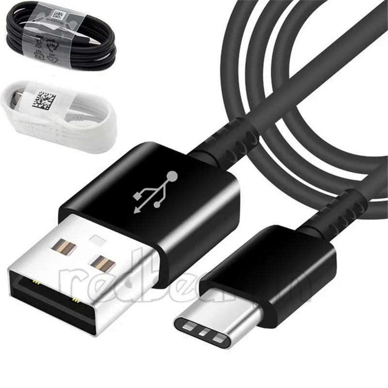 1,2 м 4 фута типа C Кабель USB -телефонные кабели для зарядного устройства для телефонов Samsung Xiaomi Huawei Android