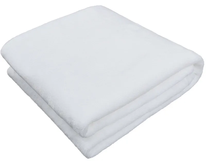 Soft White Sublimation Baby Blanket Fuzzy Fleece For Crib
