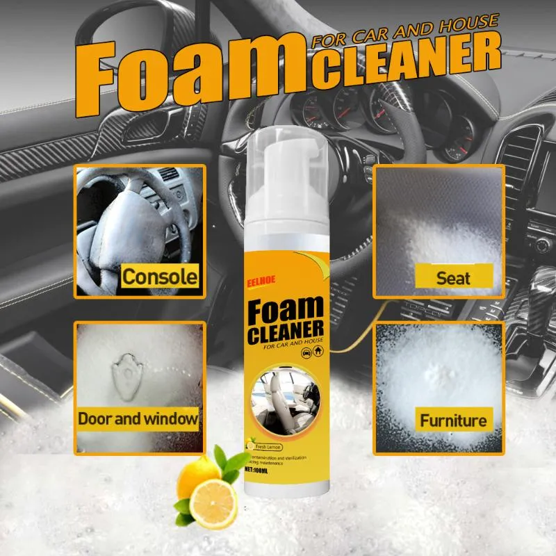 Care Products 30ml Multi-Purpose Car Interior Foam Cleaner Rust Remover Cleaning Seat Auto Leather Clean Wash Maintenance