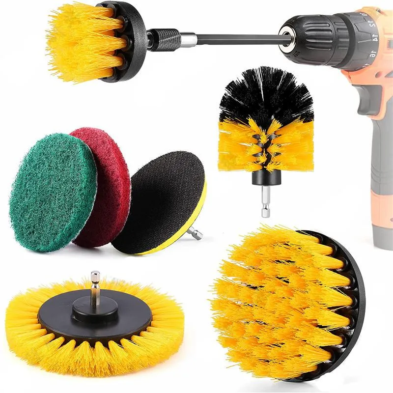 Power Scrub Brush head Drill Cleaning Brushes For Bathroom Shower Tile Grout Cordless Powers Scrubber