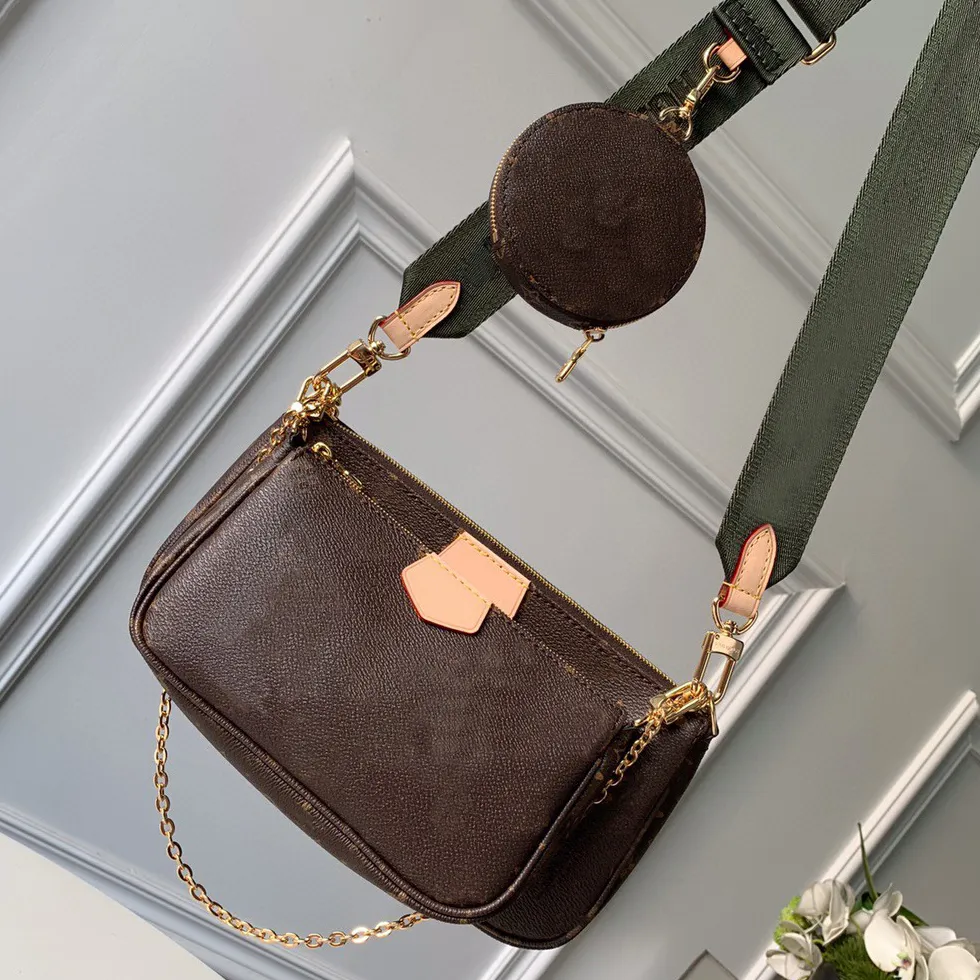 MULTI POCHETTE Shoulder Clutch Crossbody Bag Handbag Imitation Brand Vintage Wallets Backpacks Square Chain Three-piece Women Luxury Designers Purse L1