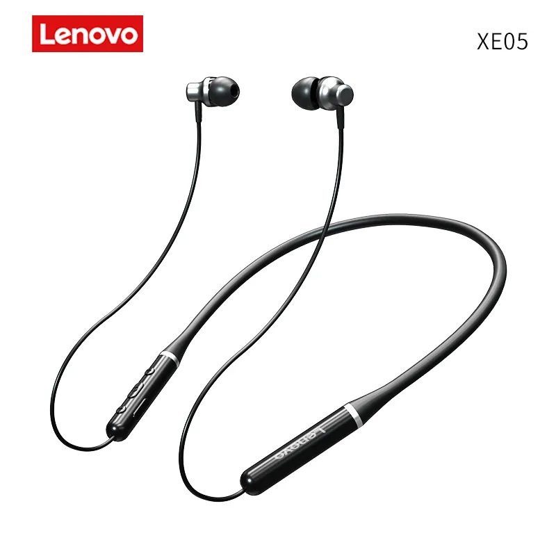 Lenovo XE05/XE06 PRO Bluetooth Earphones Tr￥dl￶sa h￶rlurar Stereo Brusreducering ￖrh￤ngen Vattent￤t sporthuvud med MIC HIFI
