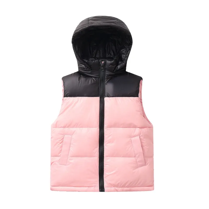 2021 Lightweight Childrens Down Vests For Boys And Girls Hooded Color Matching Autumn Down Jackets Can Be Uncapped From 31 83 DHgate