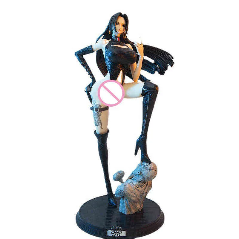 Figura de anime de uma peça de 49 cm Boa Hancock Figura de ação GK 1/4 Boa Hancock Estatueta Coleção para adultos Modelo Boneca Brinquedos AA220311