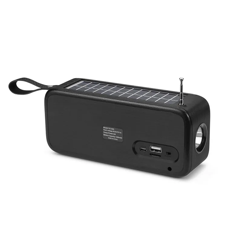 Portable Gray Bluetooth Speaker With FM Radio, USB & TF Card Slot - Loud Stereo Sound