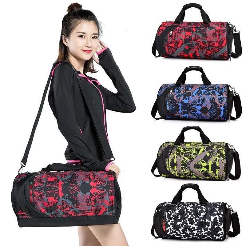 2021 Hommes chauds Femmes Sacs de sport Sacs de sport à séparation humide multifonction Sacs de sport pour Fitness Training Yoga Swim Voyage Sac à bagages Q0705