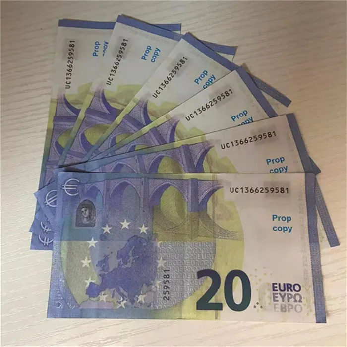 Prop Euro 20 Party Supplies fake money Movie money billets play Collection  and Gifts home decoration game token faux billet euros31600341
