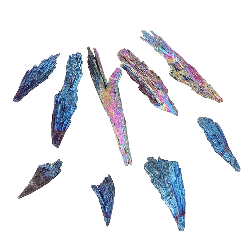 Pietra di cristallo di quarzo naturale Arcobaleno Titanio Cluster Campione minerale Guarigione Prezzo di fabbrica design esperto Qualità Ultimo stile Stato originale