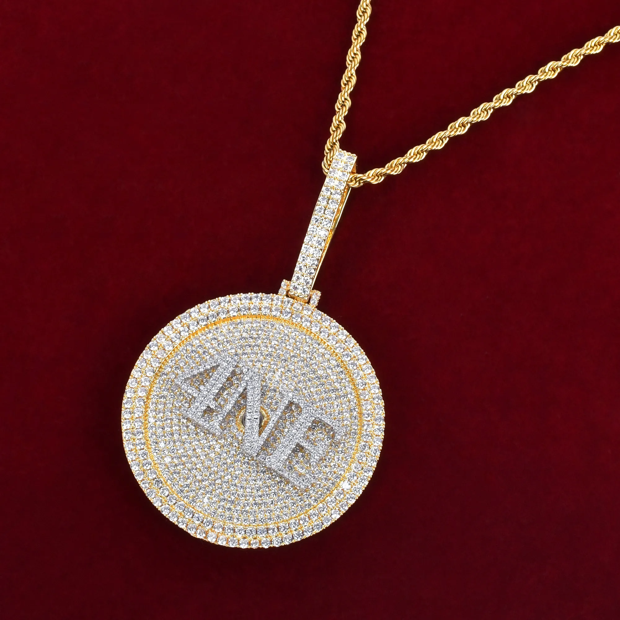 Iced out hotsell custom name pendants